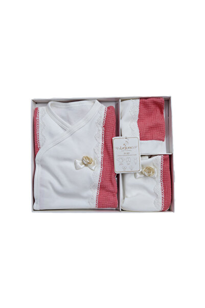 fantasialand Newborn set 5 pieces, HTSF 112, coral color