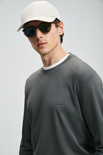 Lufian 112020056 Μακρυμάνικο μπλουζάκι Victor Ανδρικό μπλουζάκι ΠΡΑΣΙΝΟ