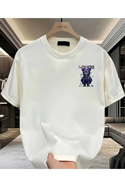 ORVIO Group Streetwear Teddy Bear Printed T-Shirt