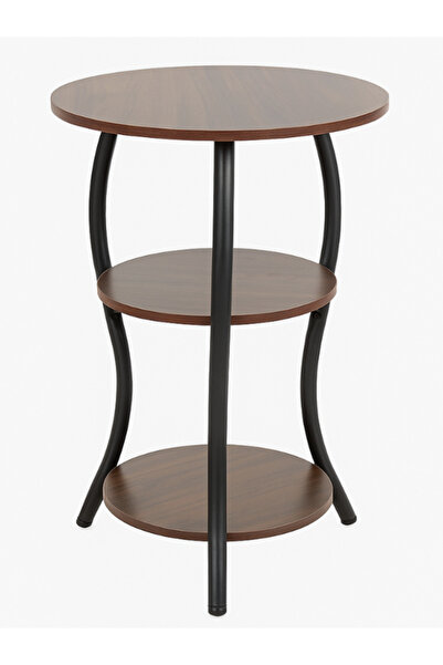 BEC60 Side table - three levels - modern design with storage shelves