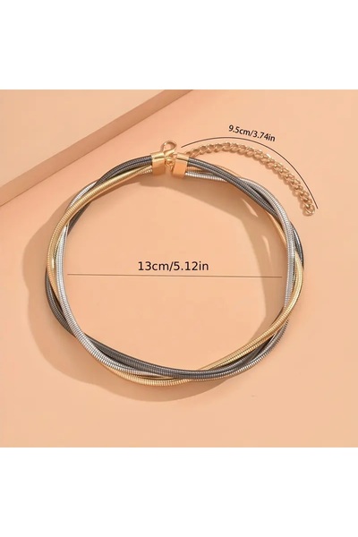 Ayzen Minimalist Gold Tone Necklace