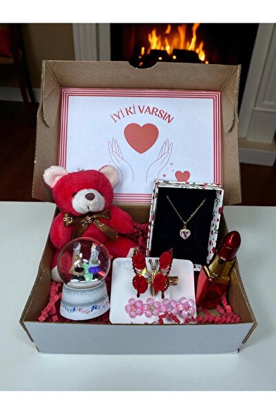 miraybutikhediyelikesya İyi Ki Varsın Mini Hediye Kutusu – Peluş Ayıcık, Çeli...