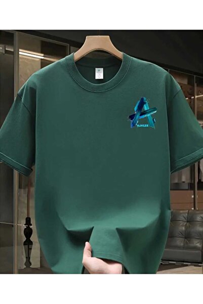 ORVIO Group Brushstroke Letter'A' Printed T-Shirt