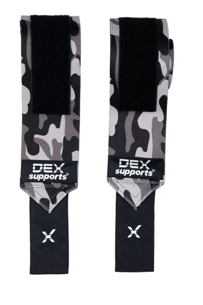 Dex Supports Sports Wristband Dark Wrist Wraps, Weightlifting Strap T-Lifting Straps, Sports Knee Pad Knee Wraps Elite 3-Pack