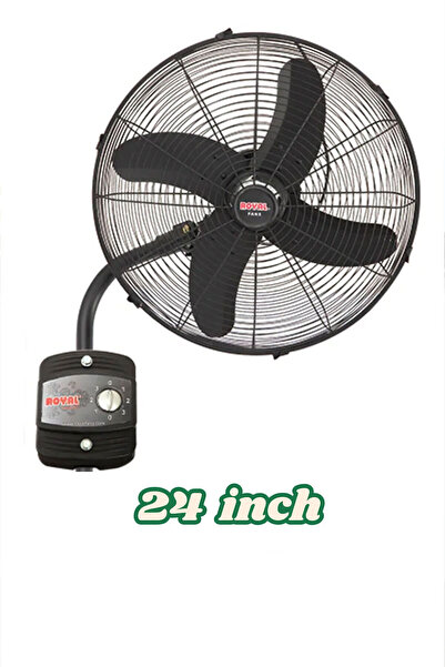 Royal Bracket Fan High Quality Heavy Duty Large Size Industrial Fan for Home warehouse - 24 inch