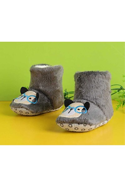 gigigiyim Animal Embroidered Baby Boy Slippers