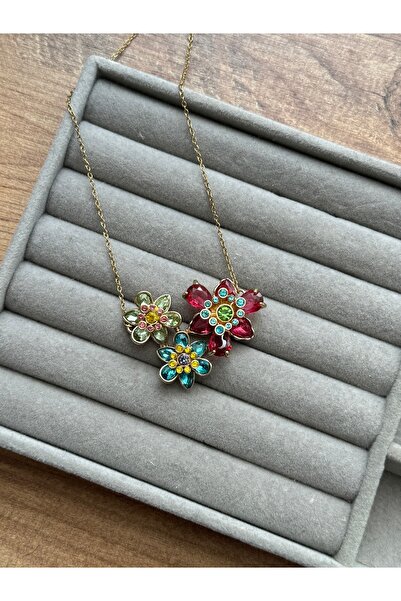 Beloria Idyllia Steel Flower Necklace