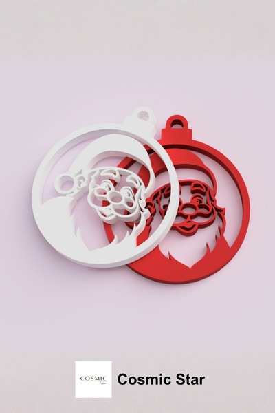 Cosmic Star مجموعة زينة شجرة عيد الميلاد مع تمثال سانتا كلوز |   إكسسوار هدية...