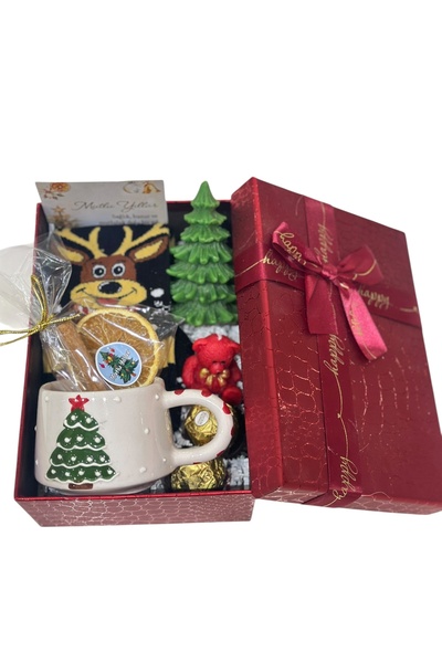 Empressco Yılbaşı Noel temalı şık hediye kutusu seti, sevdiklerinize özel hed...
