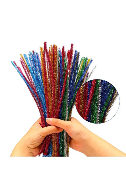 Party City Simli Şönil 15’li Karışık Renk 6mm – Hobi, Craft, Okul Etkinlik Ma...