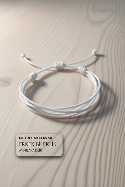 LA TINY AKSESUAR أساور رجالية متعددة - أساور قابلة للتعديل