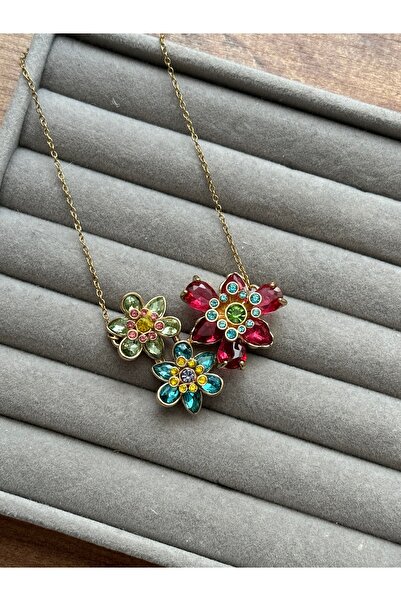 Beloria Idyllia Steel Flower Necklace