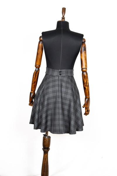 Sihirli Düğmeler Flared Skirt