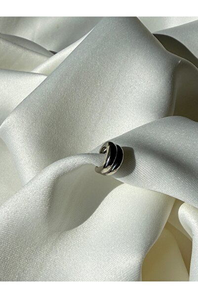 NB STEELORA حلق نحاسي على شكل حلقة فضية اللون من اللحم البقري