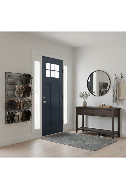 GO DEKOR İskandinav YENİ Metal 4 Gözlü Kompakt Akkabılık/Terliklik/Kitaplık/D...