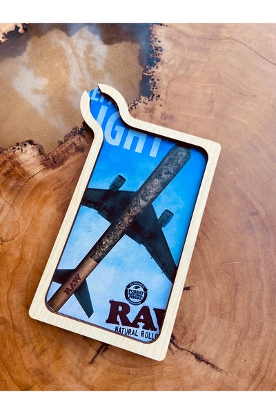 Chase Raw flight ahşap tütün tepsi