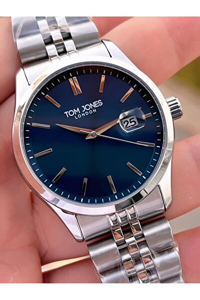Tom Jones Men's Wristwatch 10088 with Bracelet Gift, Steel Strap, 3 Atm Water Resistant, 2 Years Warranty.