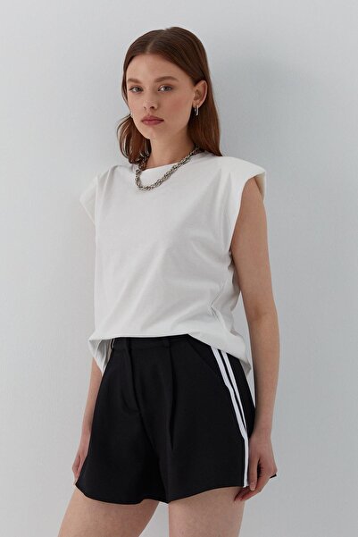 MARKALİSTE Striped Shorts Black