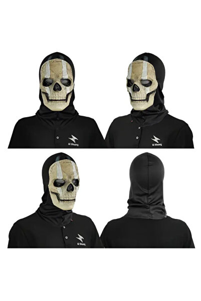 ELMHURST Adult Call of Duty character mask, ideal for carnival, motorcycling, Halloween, costume parties