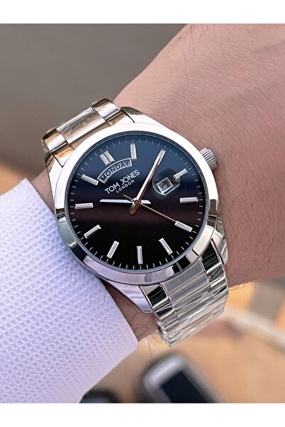 Tom Jones Men's Wristwatch with Bracelet Gift Steel Cord 3 Atm Water Resistant 2 Years Warranty 10072.