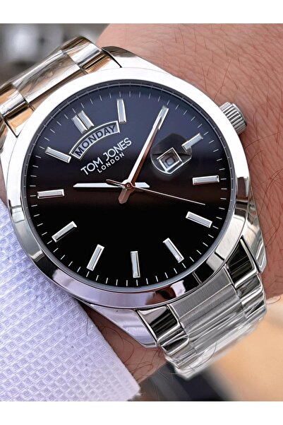 Tom Jones Men's Wristwatch with Bracelet Gift Steel Cord 3 Atm Water Resistant 2 Years Warranty 10072.