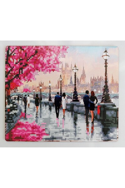 mentaş grup Beaded Rhinestone Mosaic Diamond Tapestry Pono Painting Picture Puzzle For Children 21x25