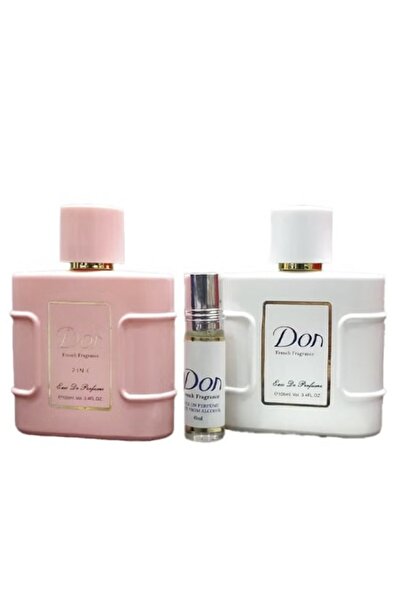 Don مجموعة عطر دون او دي بارفيوم الابيض+الوردي+رول6مل