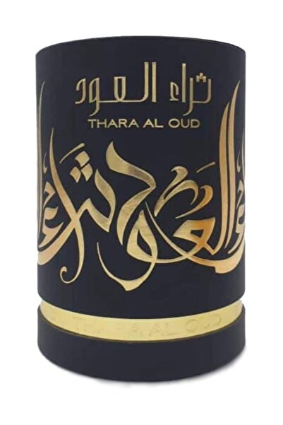 lattafa Tharaa Al Oud Eau de Parfum, an Arabic fragrance with oud and amber for men and women, 100ml