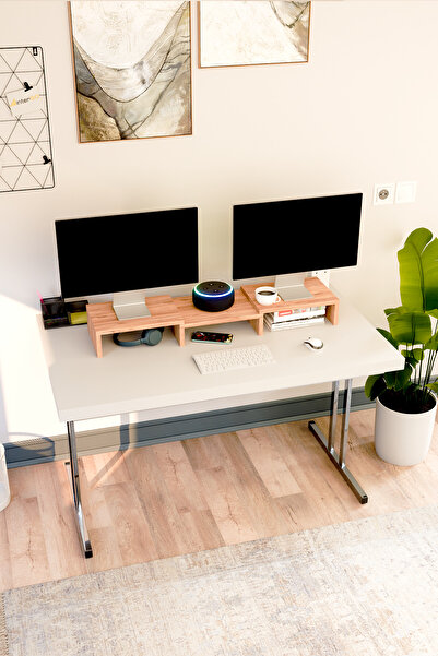 interGO Osmo Monitör Yükseltici, Ekran Yükseltici, Masa Üstü Organizer, Modüler Üç Parça