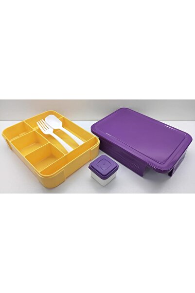 Generic Lunch Box for Kids - Leak-proof Bento Box with Compartments (Purple)