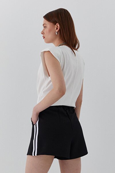 MARKALİSTE Striped Shorts Black