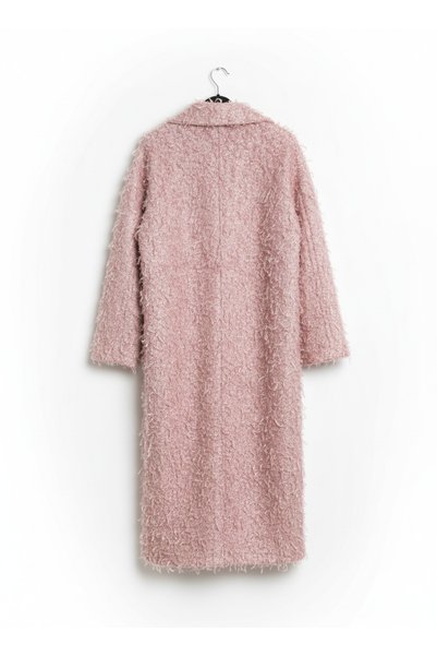 Ceylen Premium Fur Long Oversized Women's Design Lined Coat