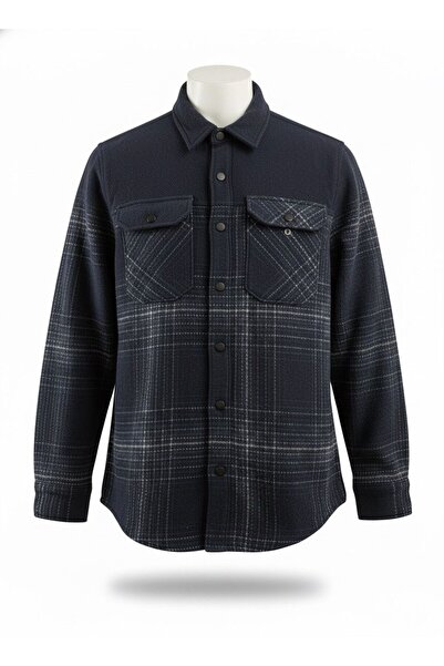 AFYON PASTEL Erkek Ekose Desenli Polar Dokulu Kışlık Oduncu Gömlek