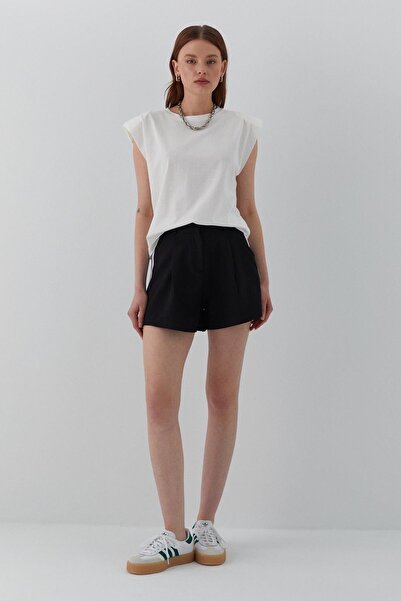 MARKALİSTE Striped Shorts Black