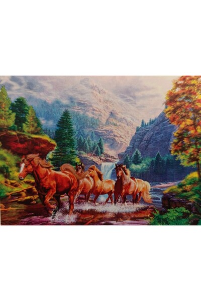 mentaş grup Beaded Rhinestone Mosaic Diamond Tapestry Pono Painting Picture Puzzle For Children 21x25