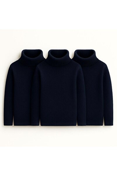 Mcrkids Unisex Children's Long Sleeve Full Turtleneck Corded Fabric Kaskorse ...