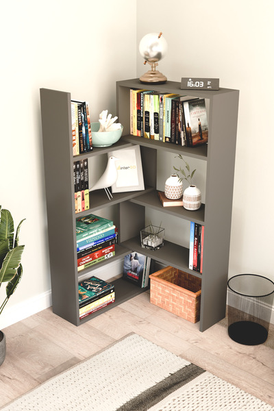 interGO Crea Modüler Köşe Kitaplık, Sekiz Raflı