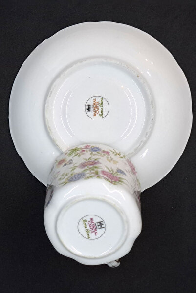 ABBETC Balmoral Castle Bone China Floral Double Coffee Cup 130 ml