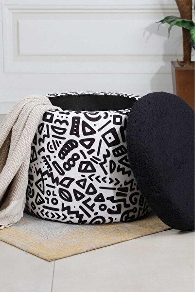 PUFMANYA LAVİNYA X LARGE 45 CM X 45 CM SANDIKLI ÇOK AMAÇLI PUF KOLTUK