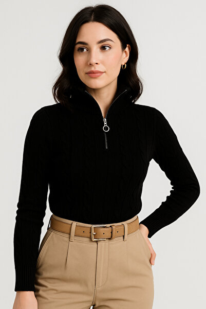 Butik Zippered Knitted Knitwear