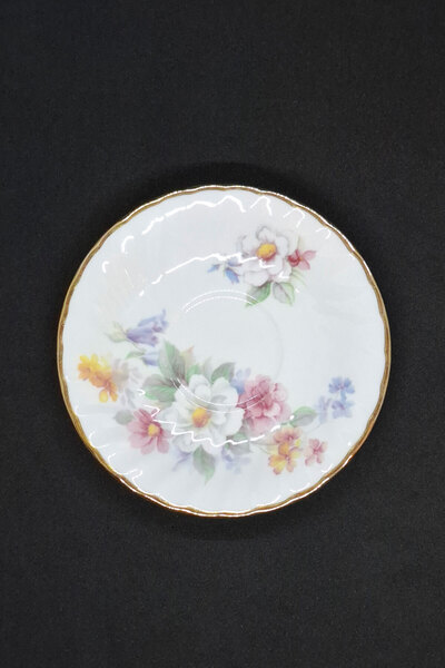 ABBETC Royal Kendal Fine Bone China Wonderful Flowers Double Coffee Cup 130 ml