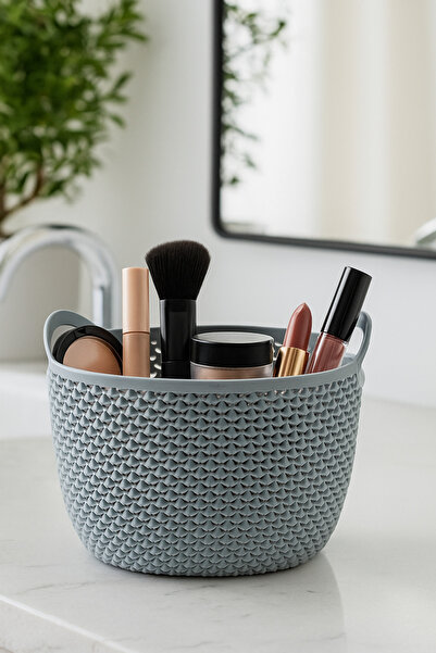 Melkan Home 3.3 Liter Multi-Purpose Mini Organizer Basket – 19X15.5 cm Bpa-Free, Durable and Stylish Design