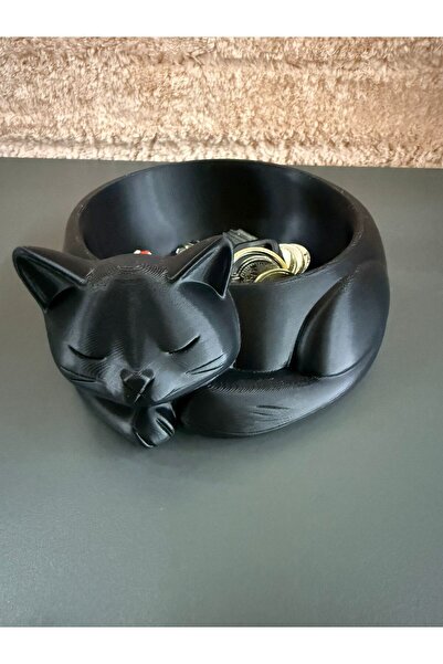 TriVox3D Multipurpose Stylish Bowl Ornament in the Shape of a Cat