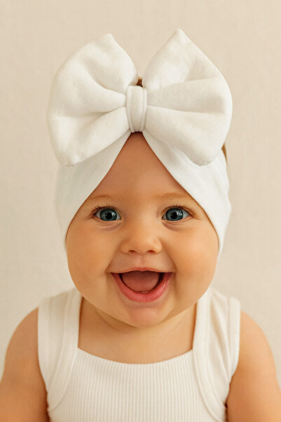 Bilge Trend Double Layer Anti-Slip Baby Girl Bonnet with Bow (Suitable for 6-18 Months)