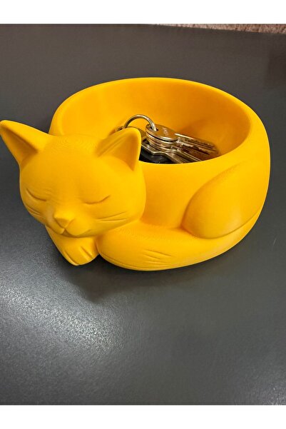 TriVox3D Multipurpose Stylish Bowl Ornament in the Shape of a Cat