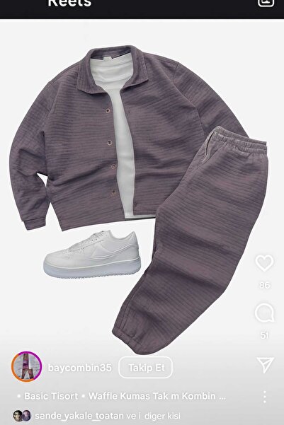 HIRSCH Quilted Shirt Baggy Pants