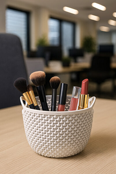 Melkan Home 3.3 Liter Multi-Purpose Mini Organizer Basket – 19X15.5 cm Bpa-Free, Durable and Stylish Design