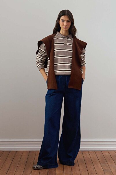 Ceylan Otantik Mink Button Detail Knitwear Sweater