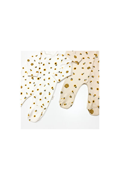 almini New Season 2 Li Unisex Bee and Flower Jumpsuit