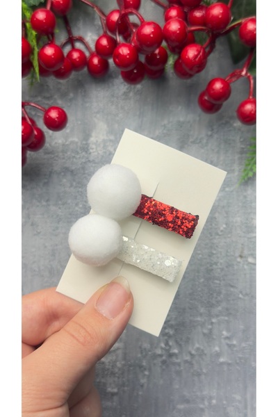 Toka Perisi Cataramă metalică cu pompon cu sclipici